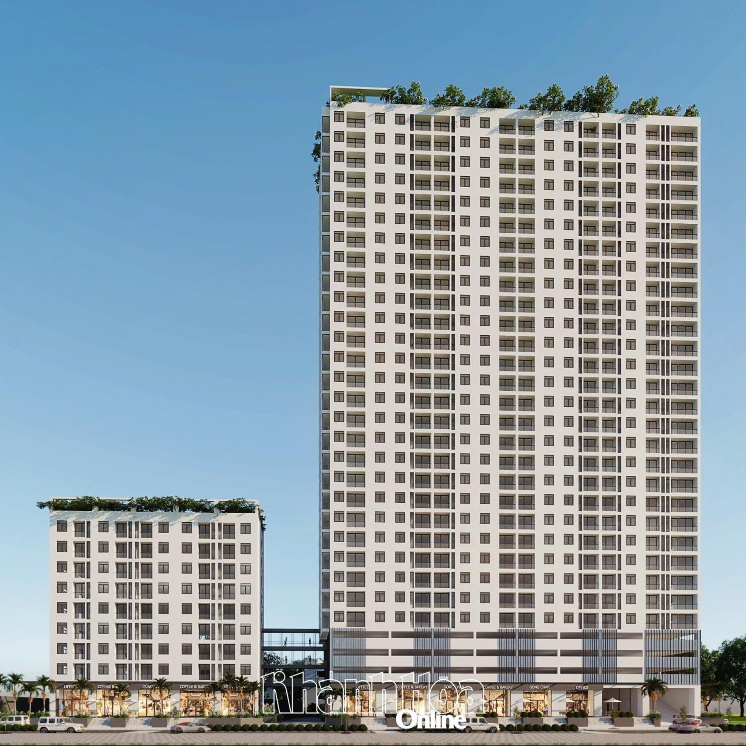 Phối cảnh chung cư Hưng Phú II.