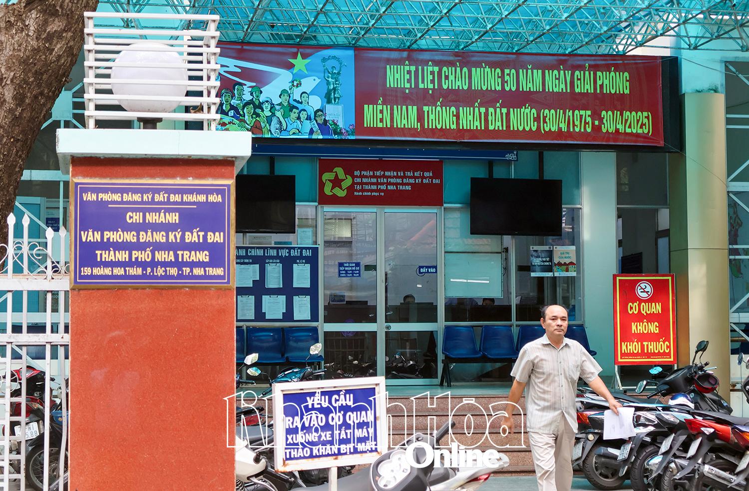 Chi nhánh Văn phòng Đăng ký đất đai TP. Nha Trang.
